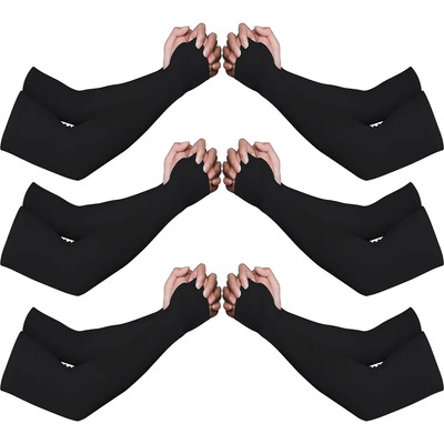 Leawede 6 Par Manga Protector Para Moto Ejercicio Gimnasio Sol Gym,UPF 50+ Protección UV,mangas deportivas,mangas deportivas sol Negro | MercadoLibre