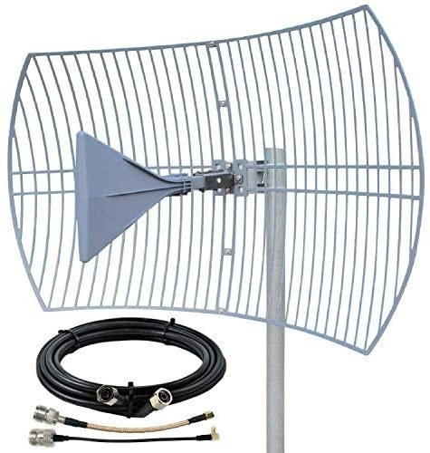 Kit Antena Parabolica Griddy 4g Lte 5g Nr Wifi 600-6500 Mhz