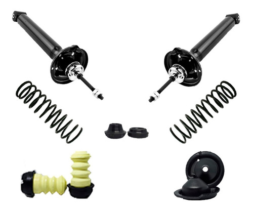 Kit 2 Amortiguadores, Bases, Resortes Y Topes Vw Pointer