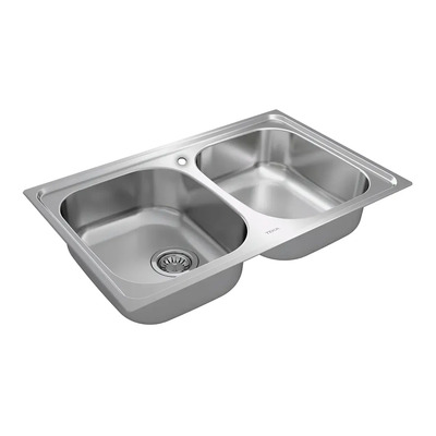Tarja Empotrar Acero Inox 2tinas Teka Universe 80 T-xp 2b Bw Color Gris | MercadoLibre