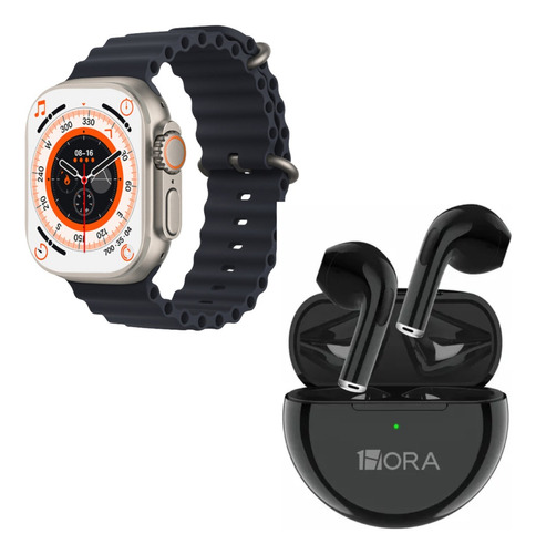 Smartwatch Serie 8 Ultra K800 Reloj Inteligente + Audifonos 