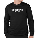 Camiseta Triumph Moto Motorcycles Manga Longa