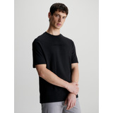 Polera Embossed Comfort Negro Calvin Klein