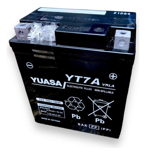 Bateria Moto Yuasa Yt7a = Ytx7l-bs Yuasa