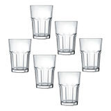 Juego De 6 Vasos Bristol Resistant De Vidrio, 520 Ml, Refri Nadir Transparent Color Juice