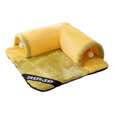 Cama Túnel Para Gatos Cálida Para S Amarillo Y Verde