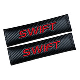 Cubre Cinturón Almohadillas Para Suzuki Swift, Letras Rojo