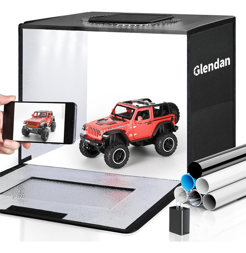 Glendan Caja De Luz Portátil, Caja De Fotos Profesional Re.