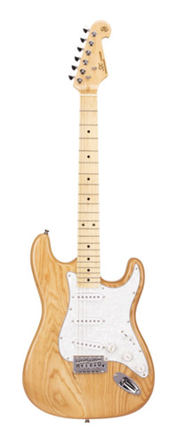 Guitarra Eléctrica Sx Tipo Strato Ash Series Mango De Maple 