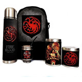 Equipo De Mate Completo Game Of Thrones Targaryen Cuero Set 