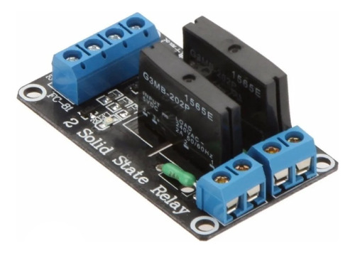 Relé De Estado Sólido 5 Volt 2 Canales Compatible Arduino