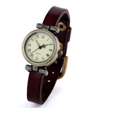 Reloj Vintage Cuarzo Marca Shsby Modelo Roma Correa Café