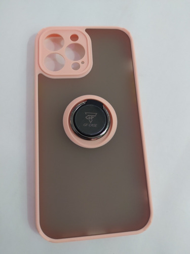 Funda Anticaida Para iPhone 13 Pro Max Humo Ring Pink