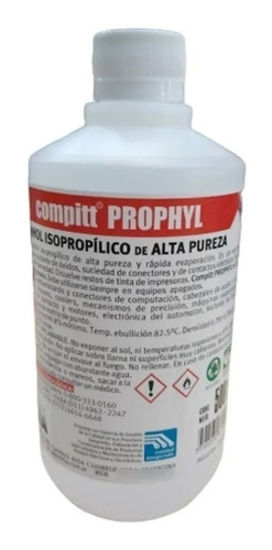 Alcohol Isopropílico De Alta Pureza - 500cc - Delta