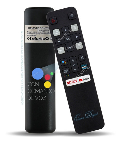 Control Remoto Smart Tv Con Comando Voz Para Tcl Hitachi Rca