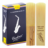 10 Palheta Sax Alto Vandoren Tradicional N° 1,5 Profissional