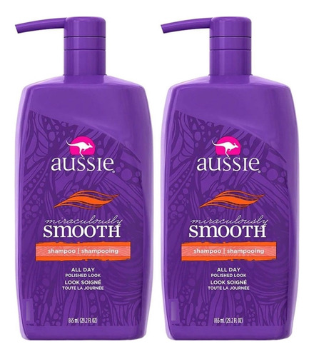 Shampoo Aussie Mira. Smooth 865ml Kit C/2