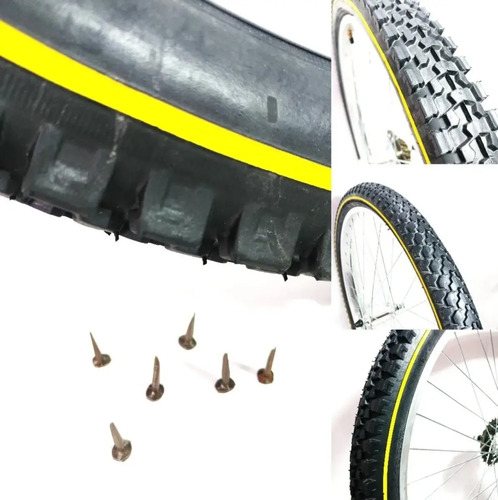 Llanta Antiponchadura Reforzada Bicicleta Rodada 20, 24, 26