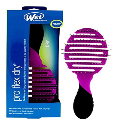 Cepillo Seco Wet Brush Pro Flex - Púrpura 1 Pieza