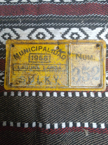 Antigua Patente De Sulky 1958