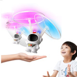 Brinquedo Astronauta Helicóptero Drone Voa Sozinho Com Luz 
