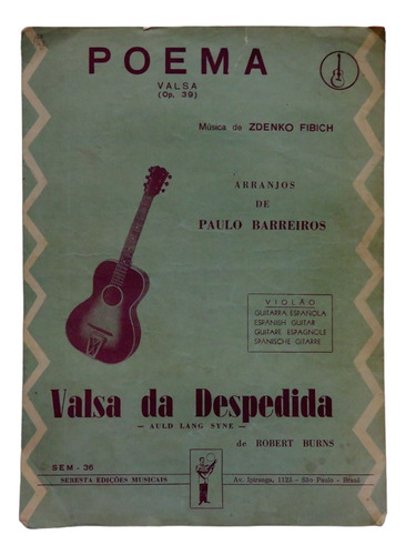 Partitura Valsa Da Despedida Op. 39 Guitarra Espanhola