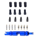 Presta Valve Core Remover Tool Kit Mtb Road Bike Azul 55 Mm