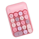 Teclado Numérico De Entrada De Datos Color Rosa Mezclado