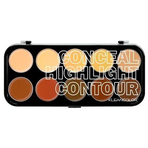 Paleta Contorno Iluminador En Crema De Kleancolor