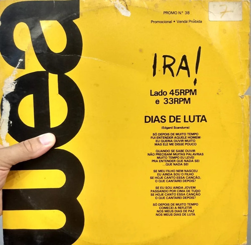Disco Vinil Lote Mix Ira Dias De Luta E Longe De Tudo