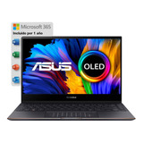 Notebook Asus Zenbook Intel I7-1165g7 16gb 512 Gb 13,3 W11 Color Negro