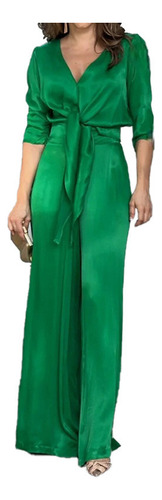 Mono Verde Elegante De Moda Para Mujer 2024