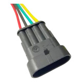 Conector Automotivo Chicote Selado 4 Vias Macho