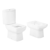 Set Juego Inodoro Baño Deposito Bidet Roca Dama Senso