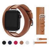 T Correa De Piel Pu Para Apple Watch Ultra 8 7 Se 6 5 4