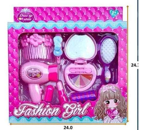 Tocador Juguetería Maquillaje Niñas Didáctico Set Belleza