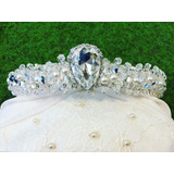 Corona De Cristal Preciosa Y Perla Swarovski