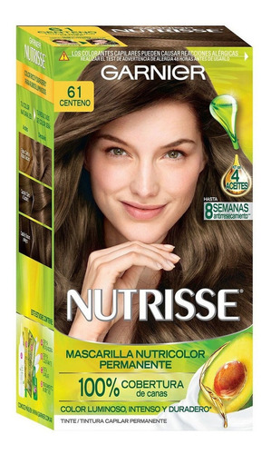 Tintura Permanente Nutrisse Garnier Coloración Tono 61