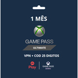 Xbox Game Pass Ultimate Assinatura 1 Mês Código 25 Dígitos