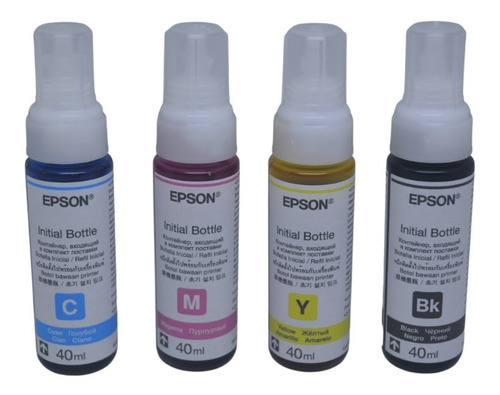 Kit De Tinta Original Epson X 4 Botellas De 40ml L120, L210