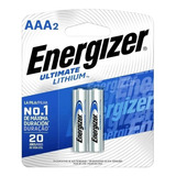 2 Pilas Aaa Energizer Ultimate Lithium L92 Cilíndrica 