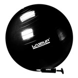 Bola Suiça Premium - 65cm - Preta - Liveup Sports Com Bomba