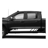 Sticker Franja Deportiva Compatible Con Pick Up Silverado