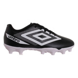 Botines Con Tapones Umbro Futbol Beat Jr Ng Bl