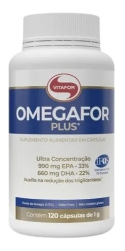 Ômegaforplus 120 Caps - Vitafor - Omegafor Plus - Omega 3