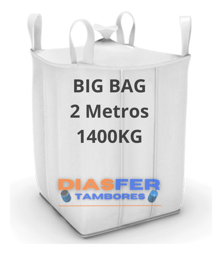 Big Bag 210x93x93 Até 1400kg Armazene Oque Quiser! Reuso