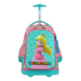 Mochila Princesa Peach Shaw Primaria Con Carro Mb66503-p