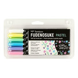 Tombow Fudenosuke Bolígrafos De Pincel Pastel, Paquete De 6