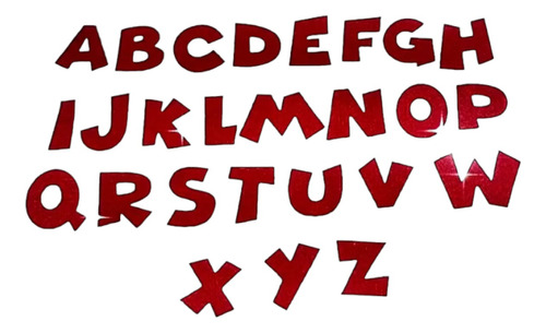 Alfabeto Para Artesanato Recorte Em Feltro  52 Letras 3 Cm