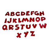 Alfabeto Para Artesanato Recorte Em Feltro  52 Letras 3 Cm